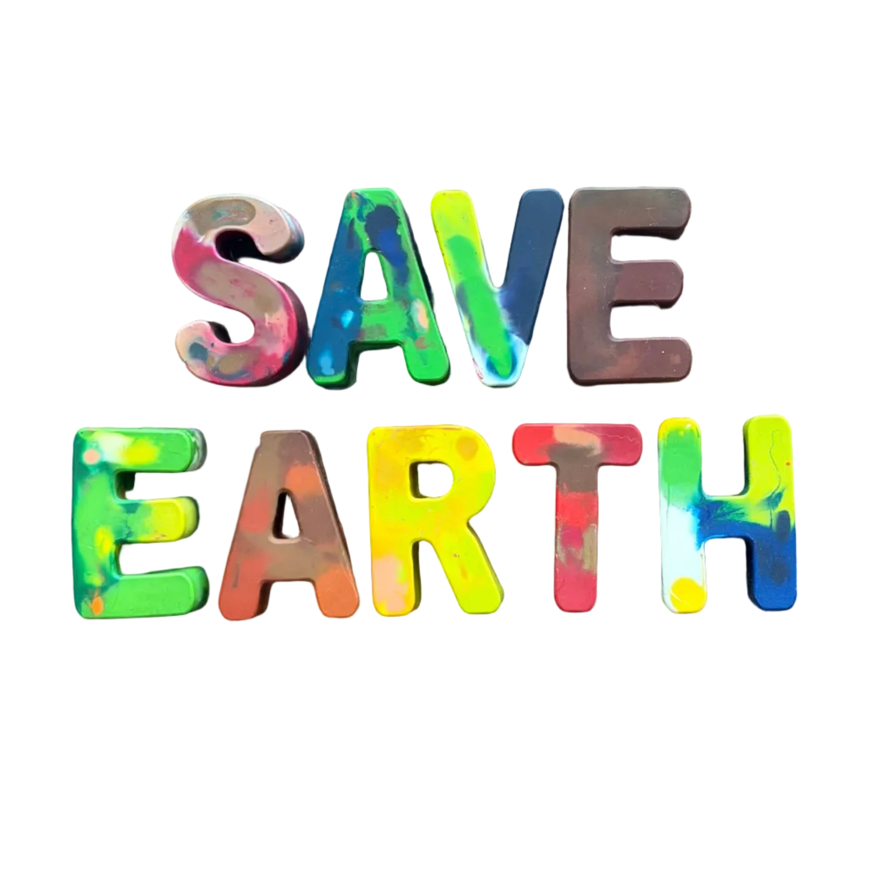 “Save Earth” Custom Crayons