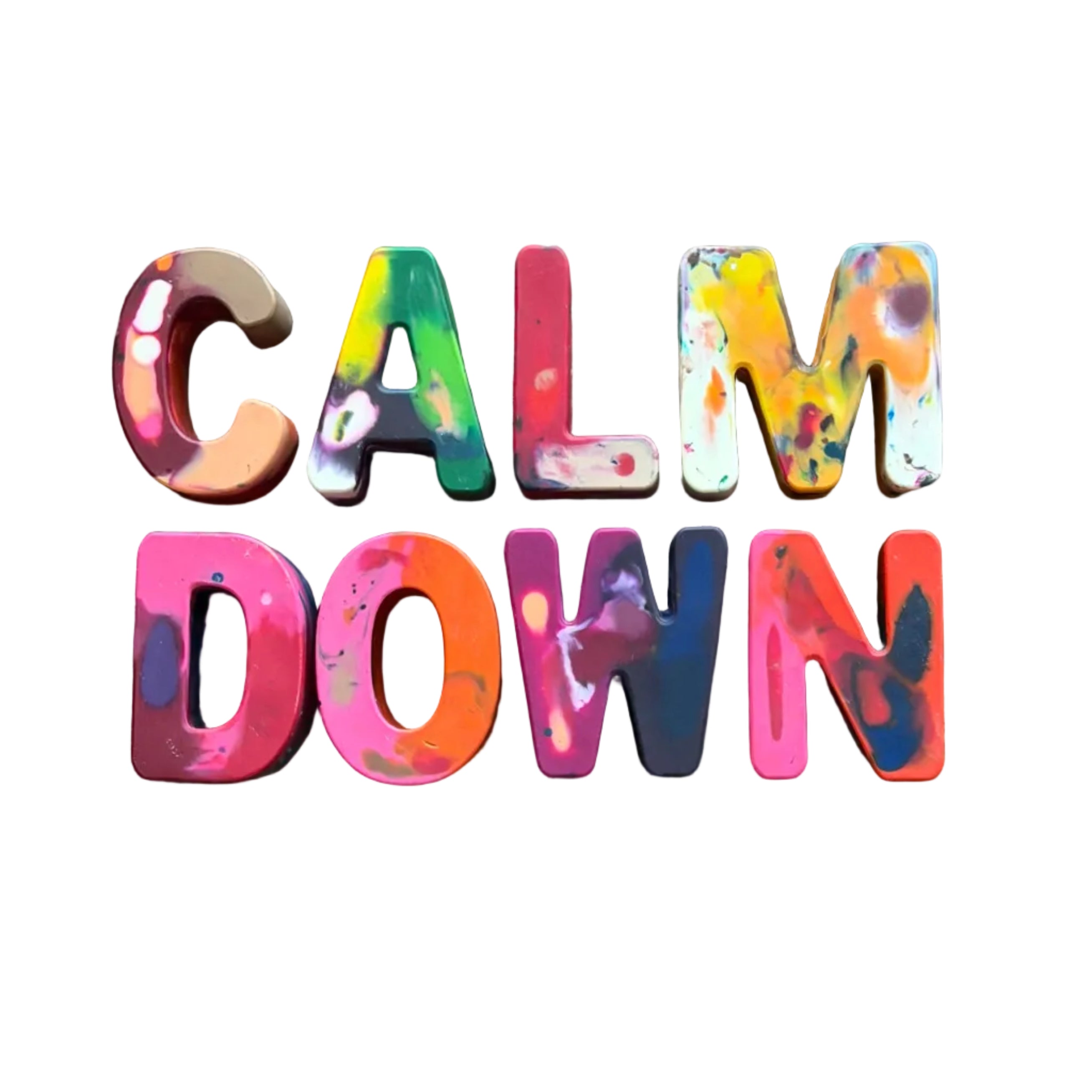 “Calm Down” Custom Crayons