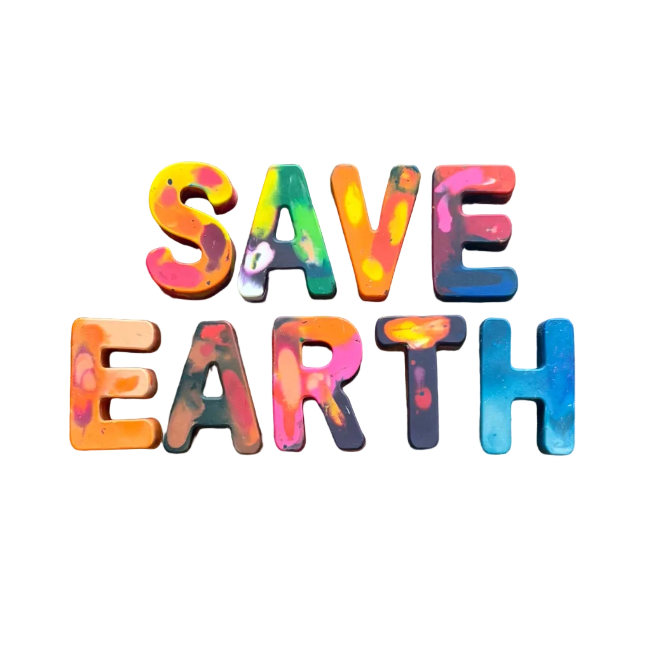 “Save Earth” Custom Crayons