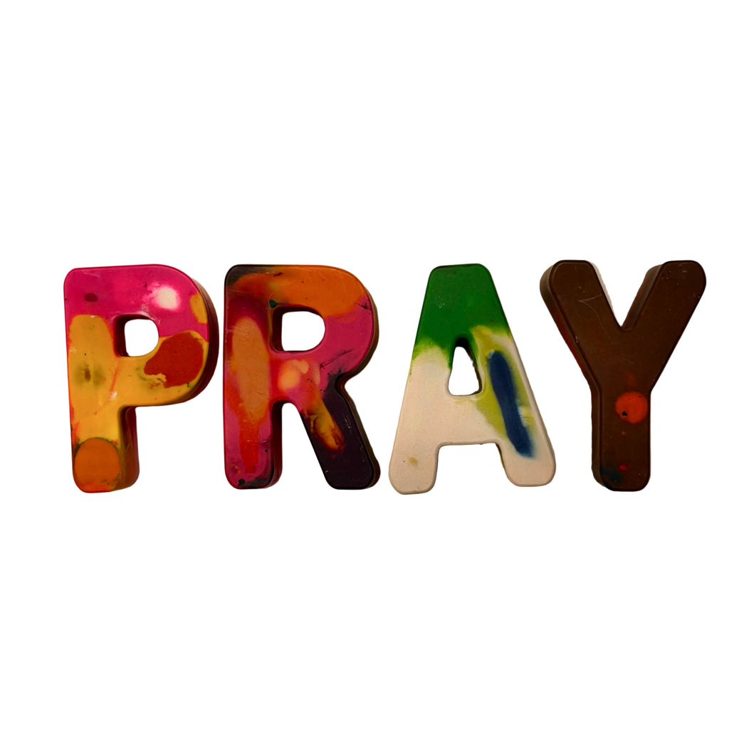 "Pray" Custom Crayons