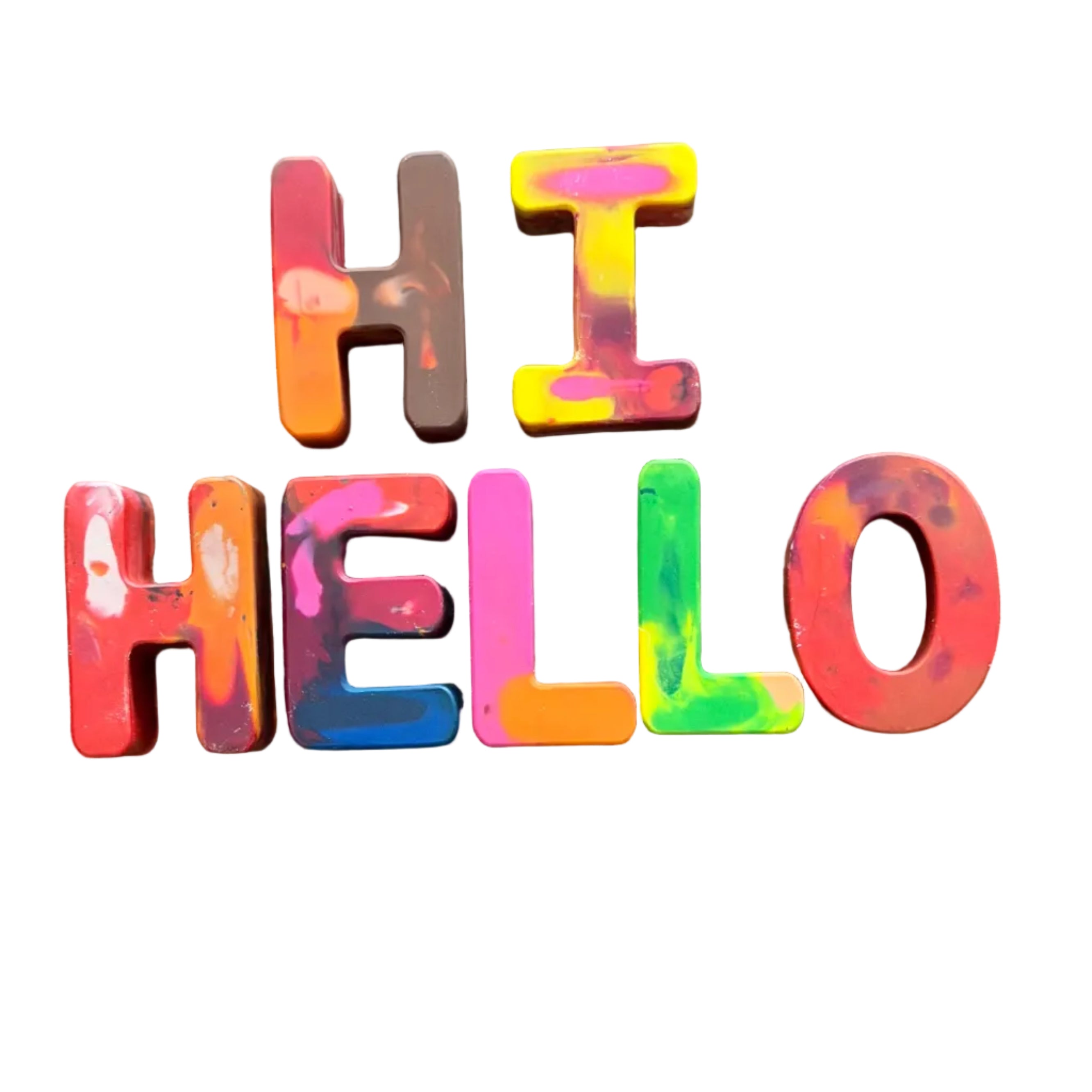 “Hello” Custom Crayons