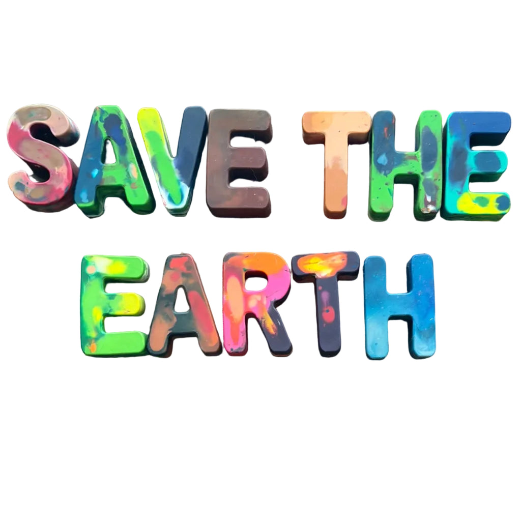 “Save Earth” Custom Crayons